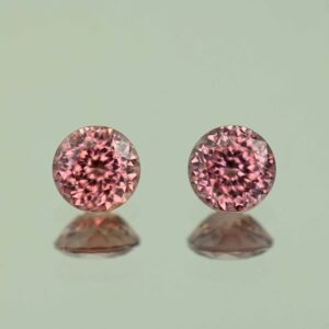 RoseZircon round pair 6.0mm 2.68cts H zn4907 1 scaled 1