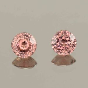 RoseZircon round pair 6.5mm 2.94cts H zn6079 scaled 1