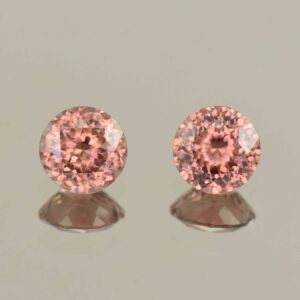RoseZircon round pair 6.5mm 2.99cts H zn6087 scaled 1