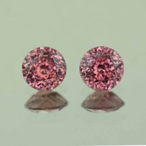 RoseZircon round pair 6.5mm 3.00cts H zn6091 scaled 1
