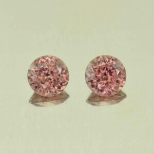 RoseZircon round pair 6.5mm 3.09cts H zn6103 scaled 1