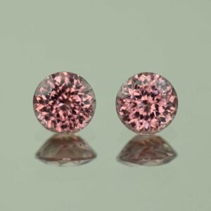 RoseZircon round pair 6.5mm 3.20cts H zn3493 scaled 1