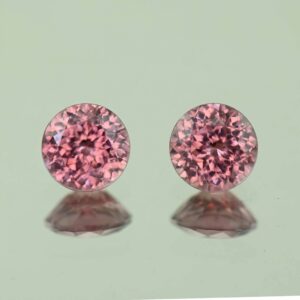 RoseZircon round pair 6.5mm 3.21cts H zn6116 scaled 1