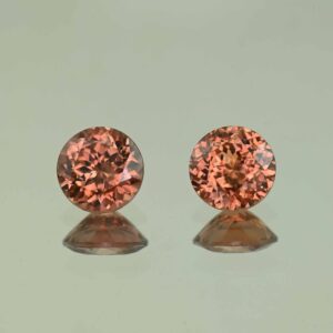 RoseZircon round pair 7.5mm 4.45cts H zn3053 scaled 1