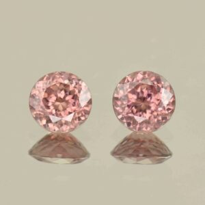 RoseZircon round pair 7.5mm 4.75cts H zn6136 scaled 1 SOLD