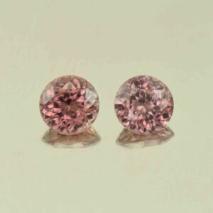 RoseZircon round pair 7.5mm 4.81cts H zn5567 scaled 1 SOLD