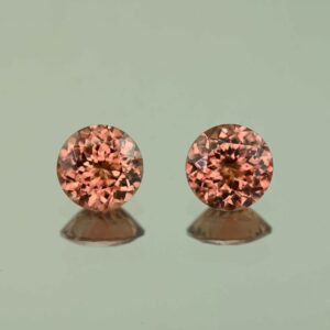 RoseZircon round pair 7.8mm 4.79cts H zn3054 scaled 1