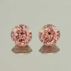 RoseZircon round pair 8.5mm 7.03cts H zn5701 scaled 1