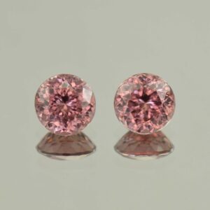 RoseZircon round pair 8.5mm 7.30cts H zn5702 scaled 1 SOLD