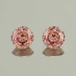 RoseZircon round pair 9.0mm 8.02cts H zn5706 scaled 1 SOLD