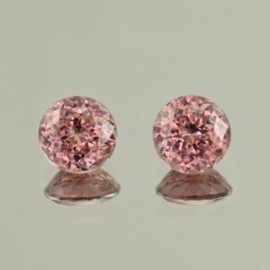 RoseZircon round pair 9.0mm 8.50cts H zn5707 scaled 1 SOLD