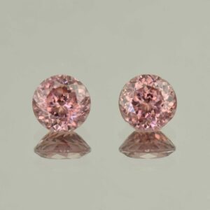 RoseZircon round pair 9.0mm 8.58cts H zn5708 scaled 1 SOLD