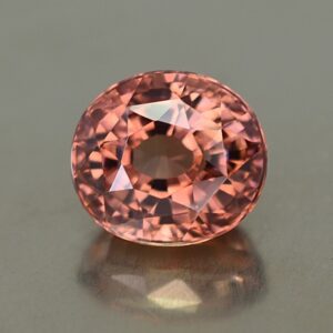 RoseZircon roval 9.1x8.1mm 4.97cts zn882