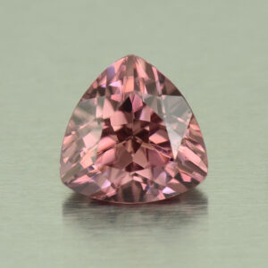 RoseZircon trill 9.0mm 3.78cts H zn5519