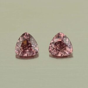 RoseZircon trill pair 5.0mm 1.15cts H zn5236