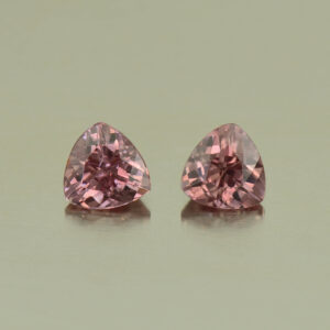 RoseZircon trill pair 5.0mm 1.34cts H zn5241