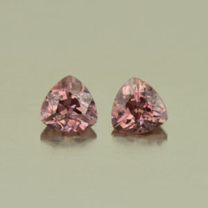 RoseZircon trill pair 5.0mm 1.40cts H zn5242