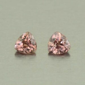 RoseZircon trill pair 5.0mm 1.41cts H zn5419