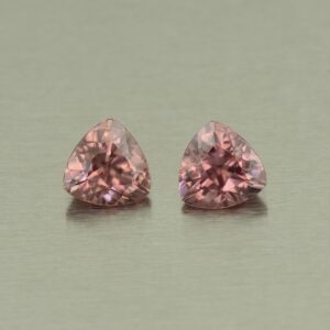 RoseZircon trill pair 6.0mm 2.31cts H zn5257