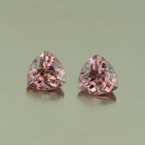 RoseZircon trill pair 6.0mm 2.32cts H zn5258