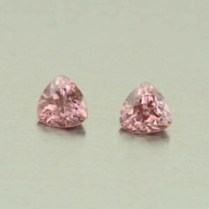 RoseZircon trill pair 6.2mm 2.46cts H zn3106