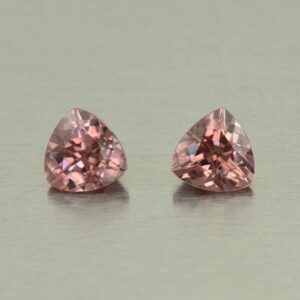 RoseZircon trill pair 6.5mm 2.97cts H zn5430