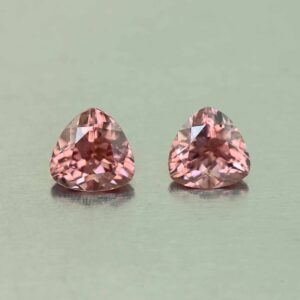 RoseZircon trill pair 6.9mm 3.39cts H zn1947