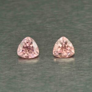 RoseZircon trill pair 7.0mm 3.67cts H zn5439
