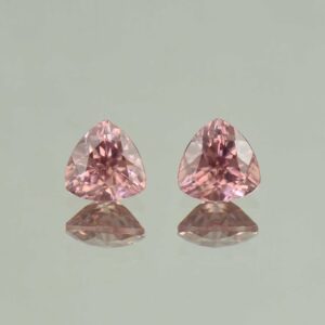 RoseZircon trill pair 7.0mm 3.77cts H zn5440 SOLD