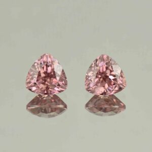 RoseZircon trill pair 8.5mm 6.55cts H zn5452
