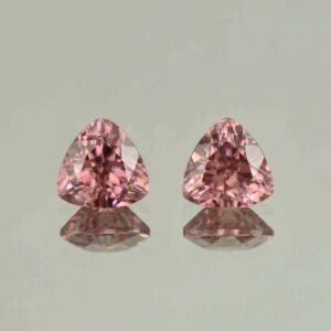 RoseZircon trill pair 9.0mm 7.66cts H zn5455 scaled 1 SOLD