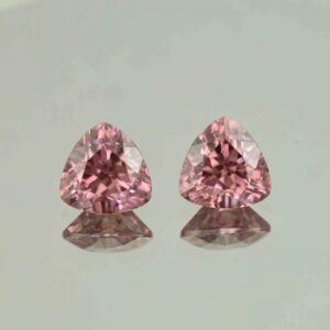 RoseZircon trill pair 9.5mm 8.66cts H zn5458 scaled 1 SOLD