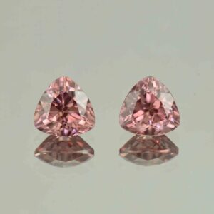 RoseZircon trill pair 9.5mm 9.15cts H zn5460