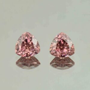 RoseZircon trill pair 9.5mm 9.32cts H zn5461 scaled 1 SOLD