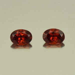 Spessartite oval pair 7.5x5.5mm 2.61cts N sg172