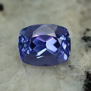 Tanzanite cushion 6.6x5.3mm 1.11cts tz159