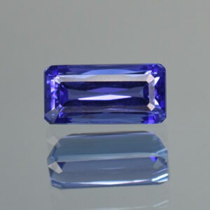 Tanzanite eme cut mod 9.2x4.5mm 1.68cts H tz170 crop
