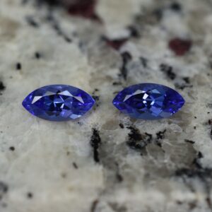 Tanzanite marquise pair 10.0x5.0mm 2.73cts tz193
