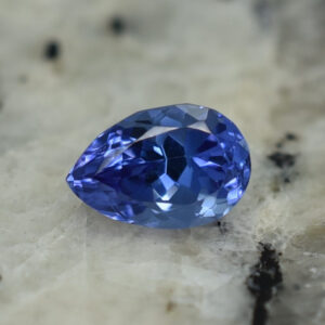 Tanzanite pear 7.9x5.3mm 1.35cts H tz183 crop SOLD