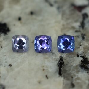 Tanzanite sq cush suite 4.0mm 0.99cts tz157 SOLD