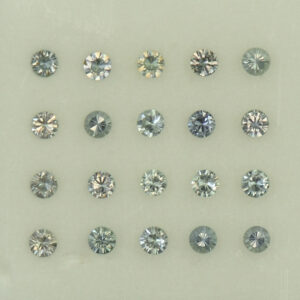 Teal GreySapphire round box 1.75mm 0.47cts N sa544 SOLD