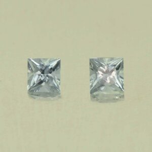 TealSapphire princess pair 4.0mm 0.90cts N sa637