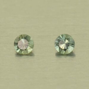 TealSapphire round pair 2.5mm 0.15cts N sa794