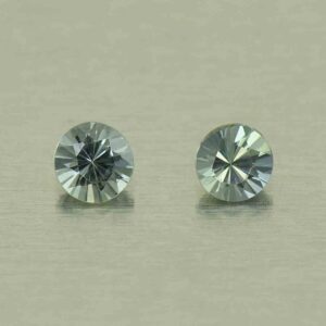 TealSapphire round pair 2.6mm 0.19cts N sa795