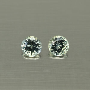 TealSapphire round pair 4.0mm 0.59cts N sa400