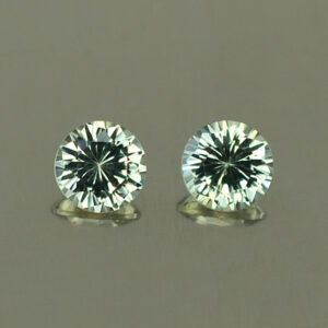TealSapphire round pair 4.0mm 0.63cts N sa401