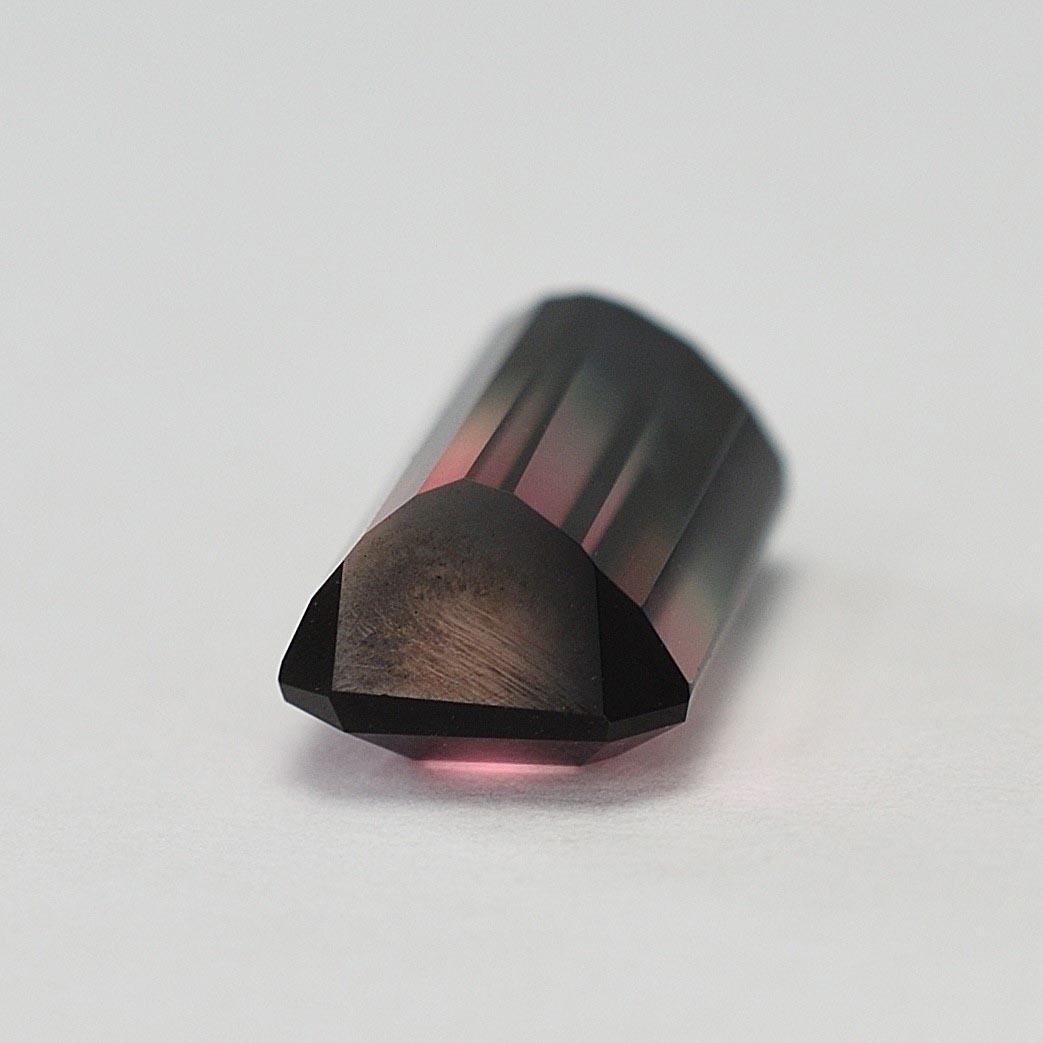 TriColorTourmaline eme dome 13.9 12.4x7.5mm 5.83cts N tm1243 h