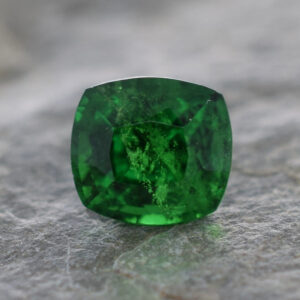 Tsavorite cush 6.4x5.9mm 1.60cts N ts217 crop SOLD