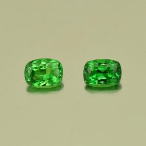 Tsavorite cush pair 5.3x4.0mm 0.91cts N ts307