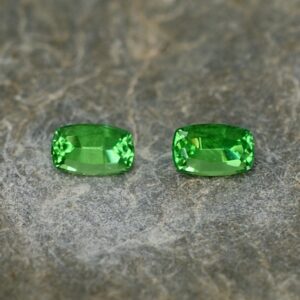 Tsavorite cushion pair 5.2x3.2mm 0.70cts ts275